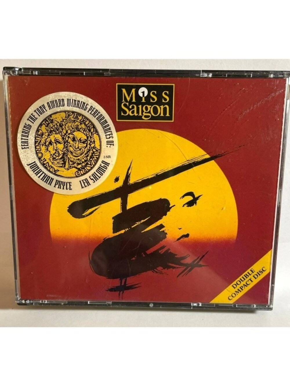 Vintage CD Miss Saigon Original London Cast Record Geffen 2 Paperwork Lea Salong